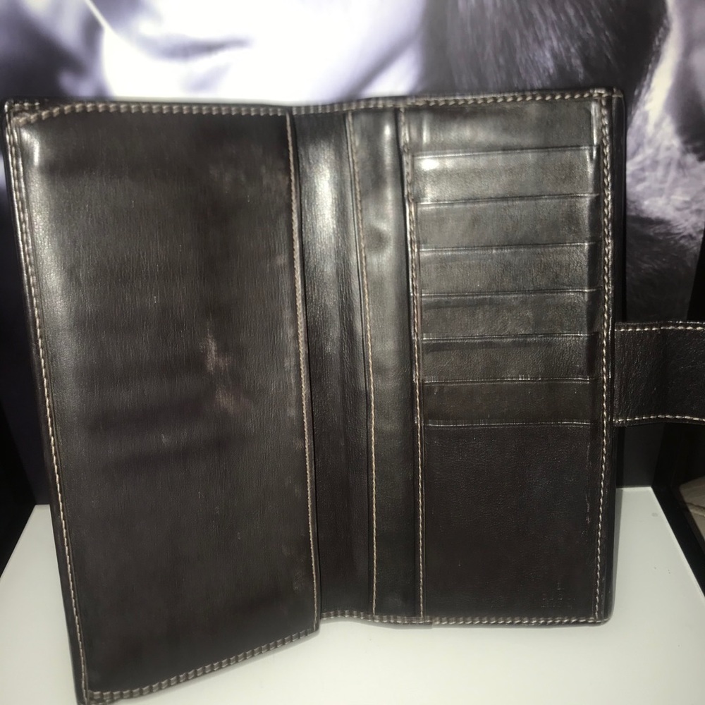 Gucci brown canvas and leather‎ vintage wallet - Picture 4 of 6
